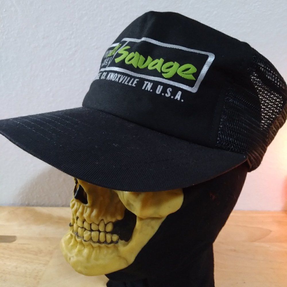 Vintage Wj Savage Co. You Saw It Here Snap Back Trucker Hat View 3
